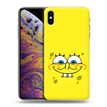 Силиконовый чехол на Iphone Xs Max с принтом спанчбоб спанч боб Силиконовый чехол на Iphone Xs Max с принтом спанчбоб спанч боб