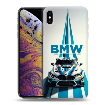 Силиконовый чехол на Iphone Xs Max с принтом БМВ BMW
