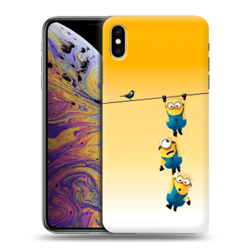 Силиконовый чехол на Iphone Xs Max с принтом Миньоны