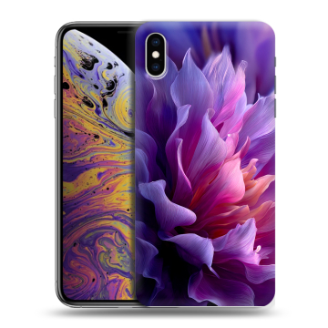 Силиконовый чехол на Iphone Xs Max с принтом женский цветы Силиконовый чехол на Iphone Xs Max с принтом женский цветы
