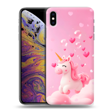 Силиконовый чехол на Iphone Xs Max с принтом Единорог Силиконовый чехол на Iphone Xs Max с принтом Единорог