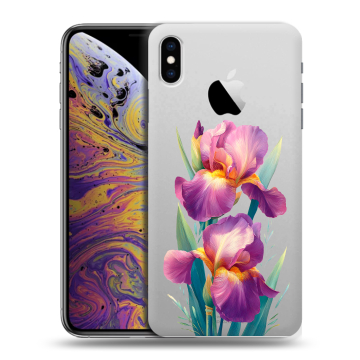 Силиконовый чехол на Iphone Xs Max с принтом Цветы орхидеи
