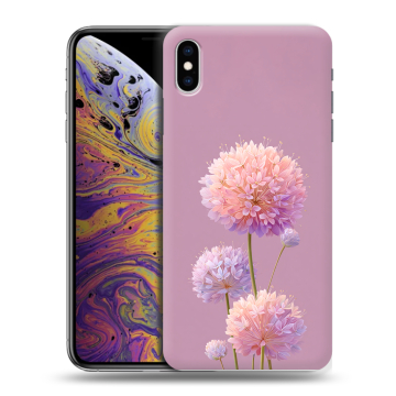 Силиконовый чехол на Iphone Xs Max с принтом Цветы