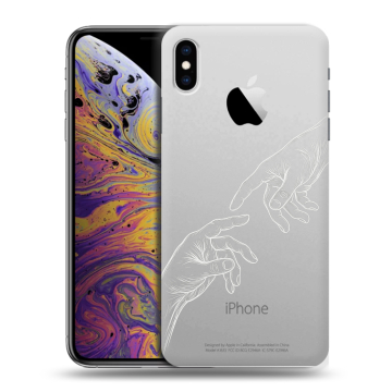 Силиконовый чехол на Iphone Xs Max с принтом Сотворение мира