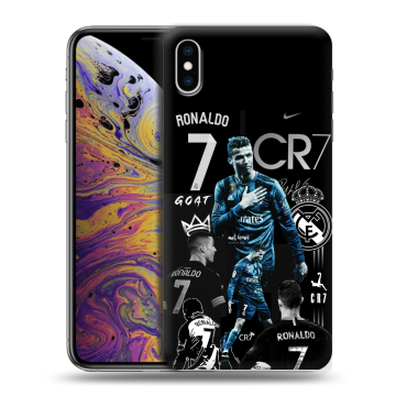 Силиконовый чехол на Iphone Xs Max с принтом Реал Роналдо Силиконовый чехол на Iphone Xs Max с принтом Реал Роналдо