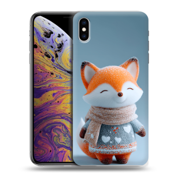 Силиконовый чехол на Iphone Xs Max с принтом Лиса
