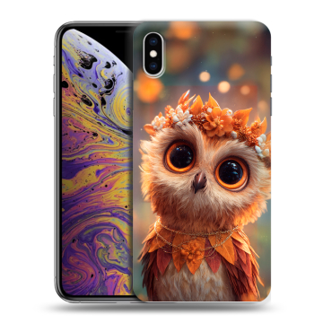 Силиконовый чехол на Iphone Xs Max с принтом Милая сова