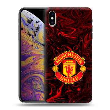 Силиконовый чехол на Iphone Xs Max с принтом Manchester United