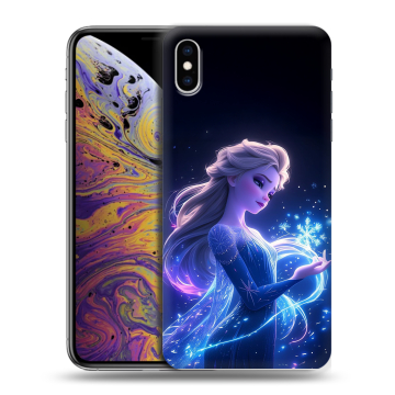 Силиконовый чехол на Iphone Xs Max с принтом Холодное сердце Frozen