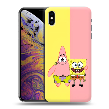 Силиконовый чехол на Iphone Xs Max с принтом Спанч боб Спанчбоб Силиконовый чехол на Iphone Xs Max с принтом Спанч боб Спанчбоб