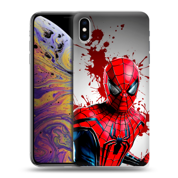 Силиконовый чехол на Iphone Xs Max с принтом Spiderman Человек паук
