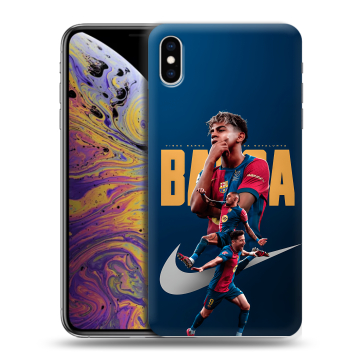 Силиконовый чехол на Iphone Xs Max с принтом Барселона Barca Yamal Силиконовый чехол на Iphone Xs Max с принтом Барселона Barca Yamal