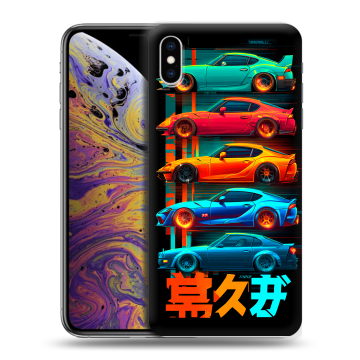 Силиконовый чехол на Iphone Xs Max с принтом машины тачки