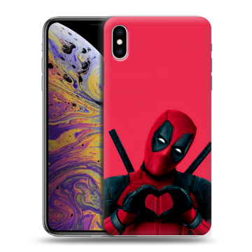 Силиконовый чехол на Iphone Xs Max с принтом Дедпул Deadpool Силиконовый чехол на Iphone Xs Max с принтом Дедпул Deadpool