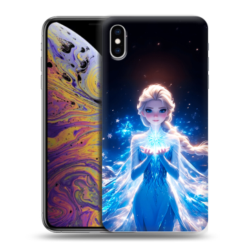 Силиконовый чехол на Iphone Xs Max с принтом Холодное сердце Frozen Силиконовый чехол на Iphone Xs Max с принтом Холодное сердце Frozen