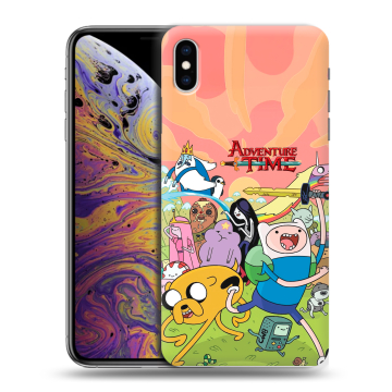 Силиконовый чехол на Iphone Xs Max с принтом Adventure time Время приключений