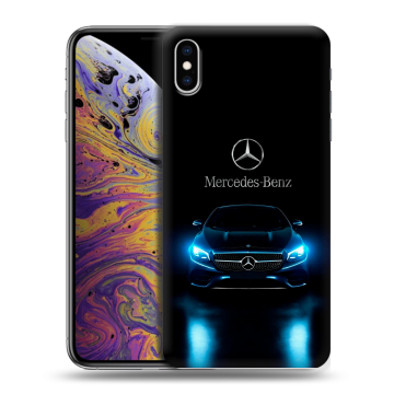 Силиконовый чехол на Iphone Xs Max с принтом Mercedes Мерседес Силиконовый чехол на Iphone Xs Max с принтом Mercedes Мерседес