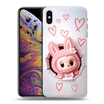 Силиконовый чехол на Iphone Xs Max с принтом Labubu Лабубу Силиконовый чехол на Iphone Xs Max с принтом Labubu Лабубу