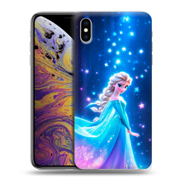 Силиконовый чехол на Iphone Xs Max с принтом Холодное сердце Frozen Силиконовый чехол на Iphone Xs Max с принтом Холодное сердце Frozen