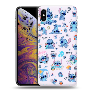 Силиконовый чехол на Iphone Xs Max с принтом Лило и Стич Силиконовый чехол на Iphone Xs Max с принтом Лило и Стич