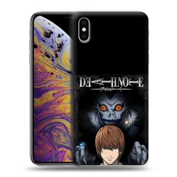 Силиконовый чехол на Iphone Xs Max с принтом Death note Тетрадь смерти