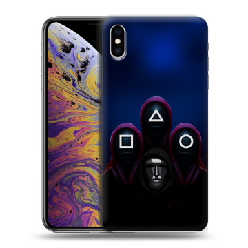 Силиконовый чехол на Iphone Xs Max с принтом Игра Кальмара