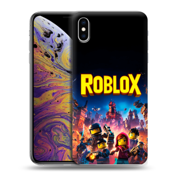 Силиконовый чехол на Iphone Xs Max с принтом Roblox Роблокс