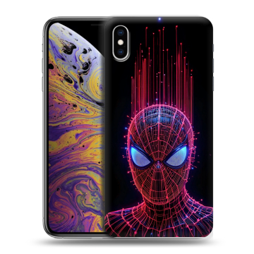 Силиконовый чехол на Iphone Xs Max с принтом Spiderman Человек паук