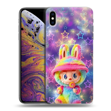 Силиконовый чехол на Iphone Xs Max с принтом Labubu Лабубу Силиконовый чехол на Iphone Xs Max с принтом Labubu Лабубу