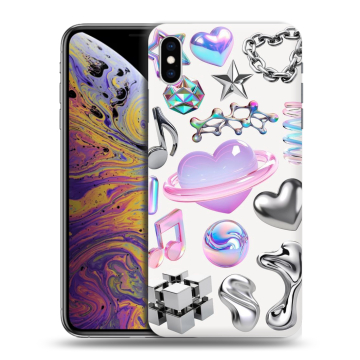 Силиконовый чехол на Iphone Xs Max с принтом Y2K