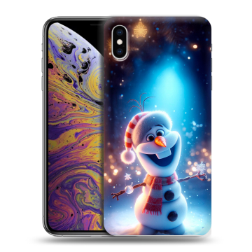 Силиконовый чехол на Iphone Xs Max с принтом Новый год