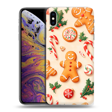 Силиконовый чехол на Iphone Xs Max с принтом Новый год