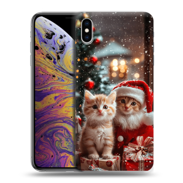 Силиконовый чехол на Iphone Xs Max с принтом Новый год