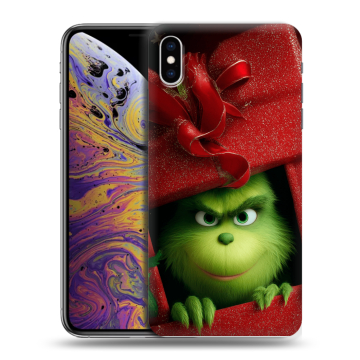 Силиконовый чехол на Iphone Xs Max с принтом Новый год