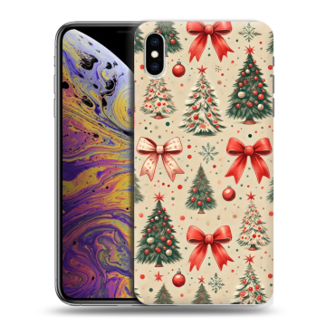Силиконовый чехол на Iphone Xs Max с принтом Новый год