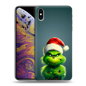 Силиконовый чехол на Iphone Xs Max с принтом Новый год