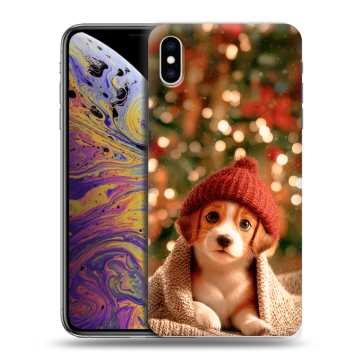 Силиконовый чехол на Iphone Xs Max с принтом Новый год
