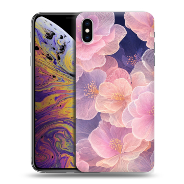 Силиконовый чехол на Iphone Xs Max с принтом женский