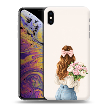Силиконовый чехол на Iphone Xs Max с принтом женский