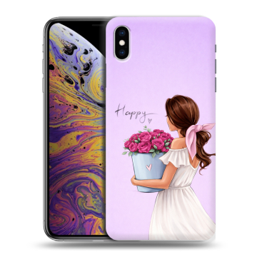 Силиконовый чехол на Iphone Xs Max с принтом женский