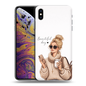 Силиконовый чехол на Iphone Xs Max с принтом женский Силиконовый чехол на Iphone Xs Max с принтом женский