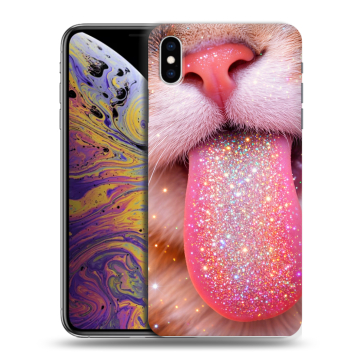 Силиконовый чехол на Iphone Xs Max с принтом для девочек