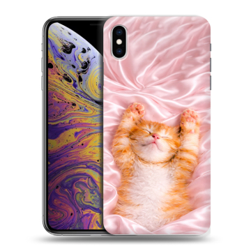 Силиконовый чехол на Iphone Xs Max с принтом женский