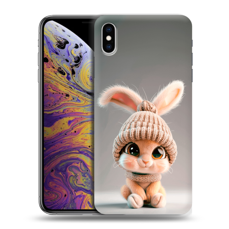 Силиконовый чехол на Iphone Xs Max с принтом Кролик Силиконовый чехол на Iphone Xs Max с принтом Кролик