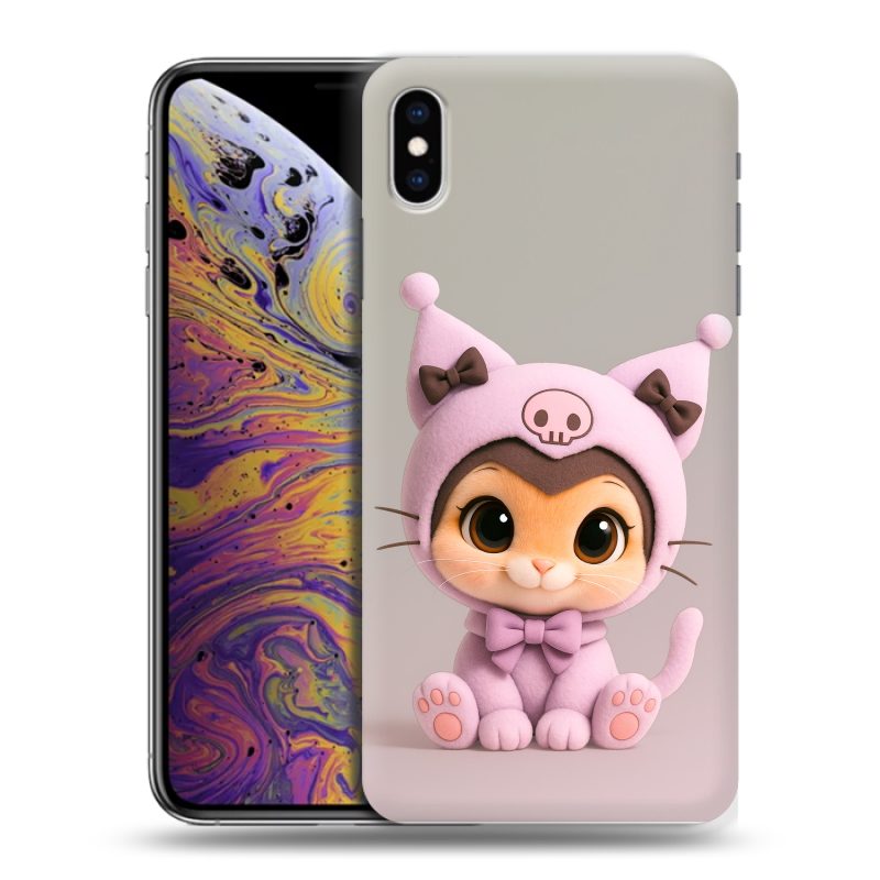 Силиконовый чехол на Iphone Xs Max с принтом Куроми Kuromi Силиконовый чехол на Iphone Xs Max с принтом Куроми Kuromi