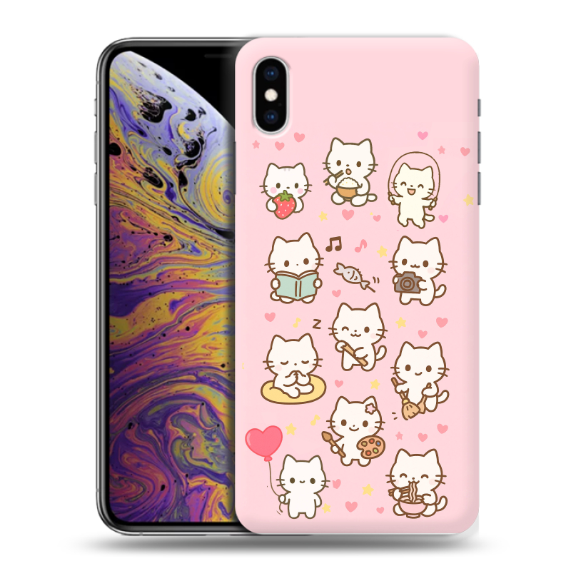Силиконовый противоударный чехол на Iphone Xs Max с принтом Hello Kitty Хелоу Кити Силиконовый противоударный чехол на Iphone Xs Max с принтом Hello Kitty Хелоу Кити