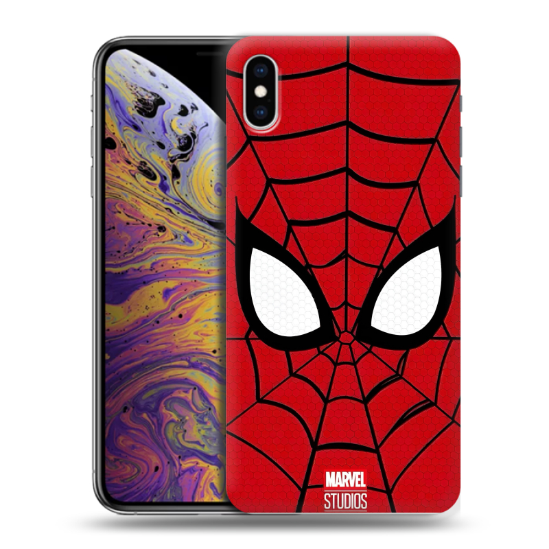 Силиконовый чехол на Iphone Xs Max с принтом человек паук spiderman Силиконовый чехол на Iphone Xs Max с принтом человек паук spiderman