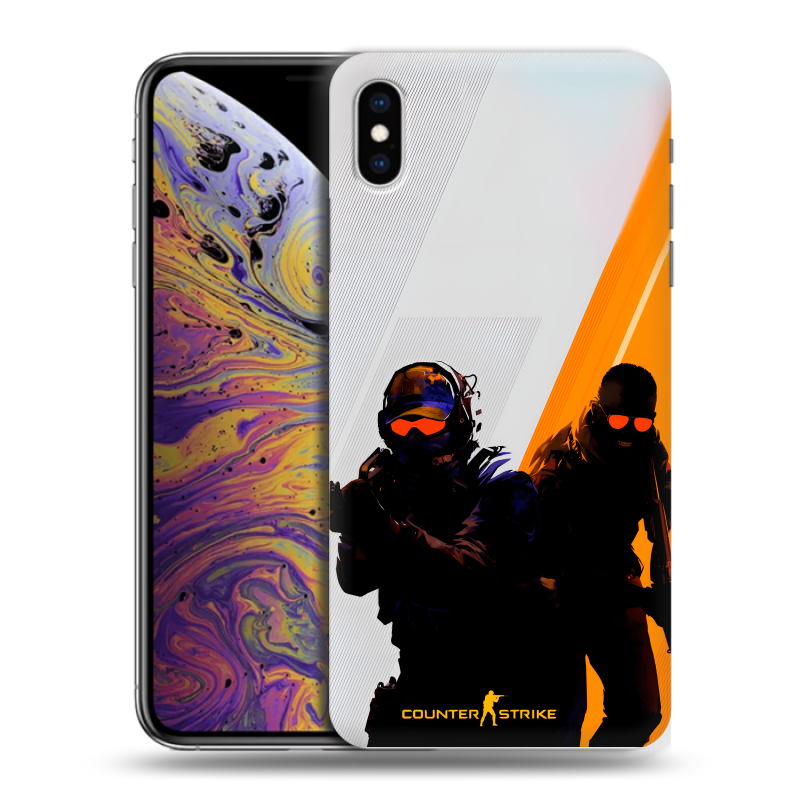 Силиконовый противоударный чехол на Iphone Xs Max с принтом Контер страйк Counter strike Силиконовый противоударный чехол на Iphone Xs Max с принтом Контер страйк Counter strike