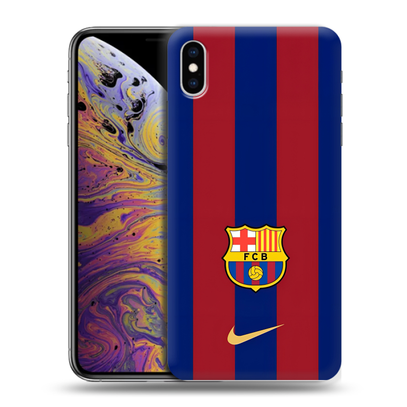 Силиконовый противоударный чехол на Iphone Xs Max с принтом Барселона Barcelona Силиконовый противоударный чехол на Iphone Xs Max с принтом Барселона Barcelona