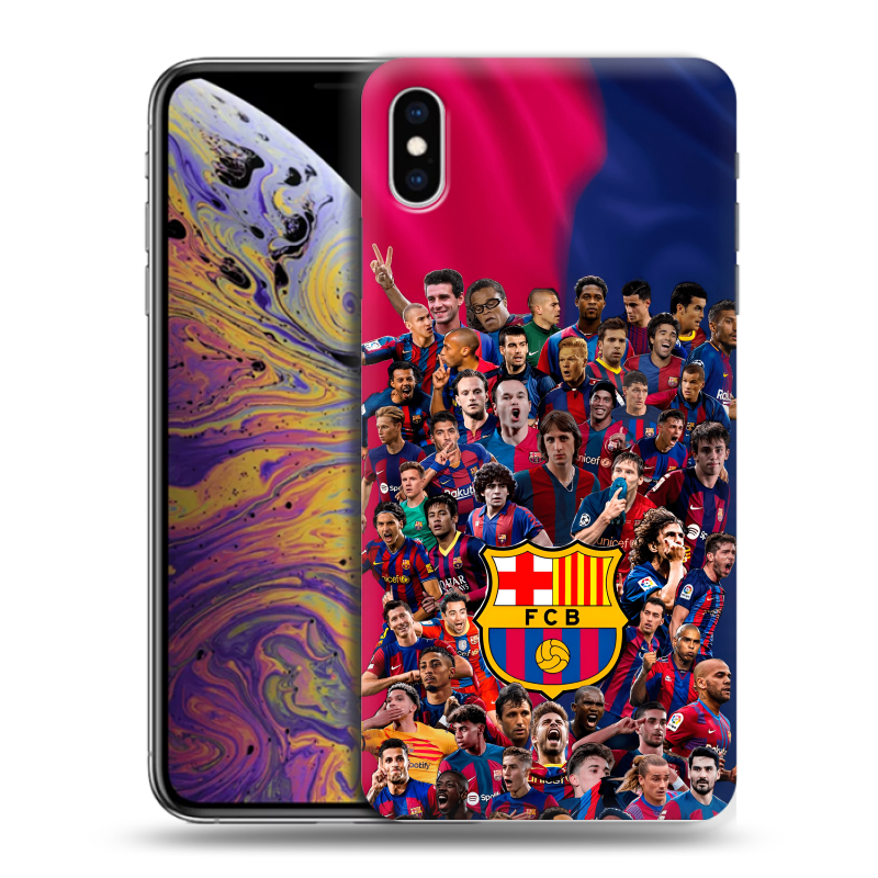 Силиконовый противоударный чехол на Iphone Xs Max с принтом Барселона Barcelona Силиконовый противоударный чехол на Iphone Xs Max с принтом Барселона Barcelona
